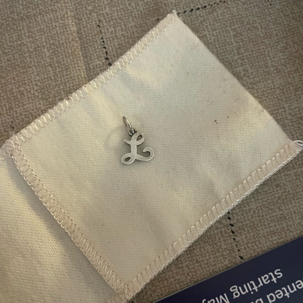 James Avery Script Initial Charm